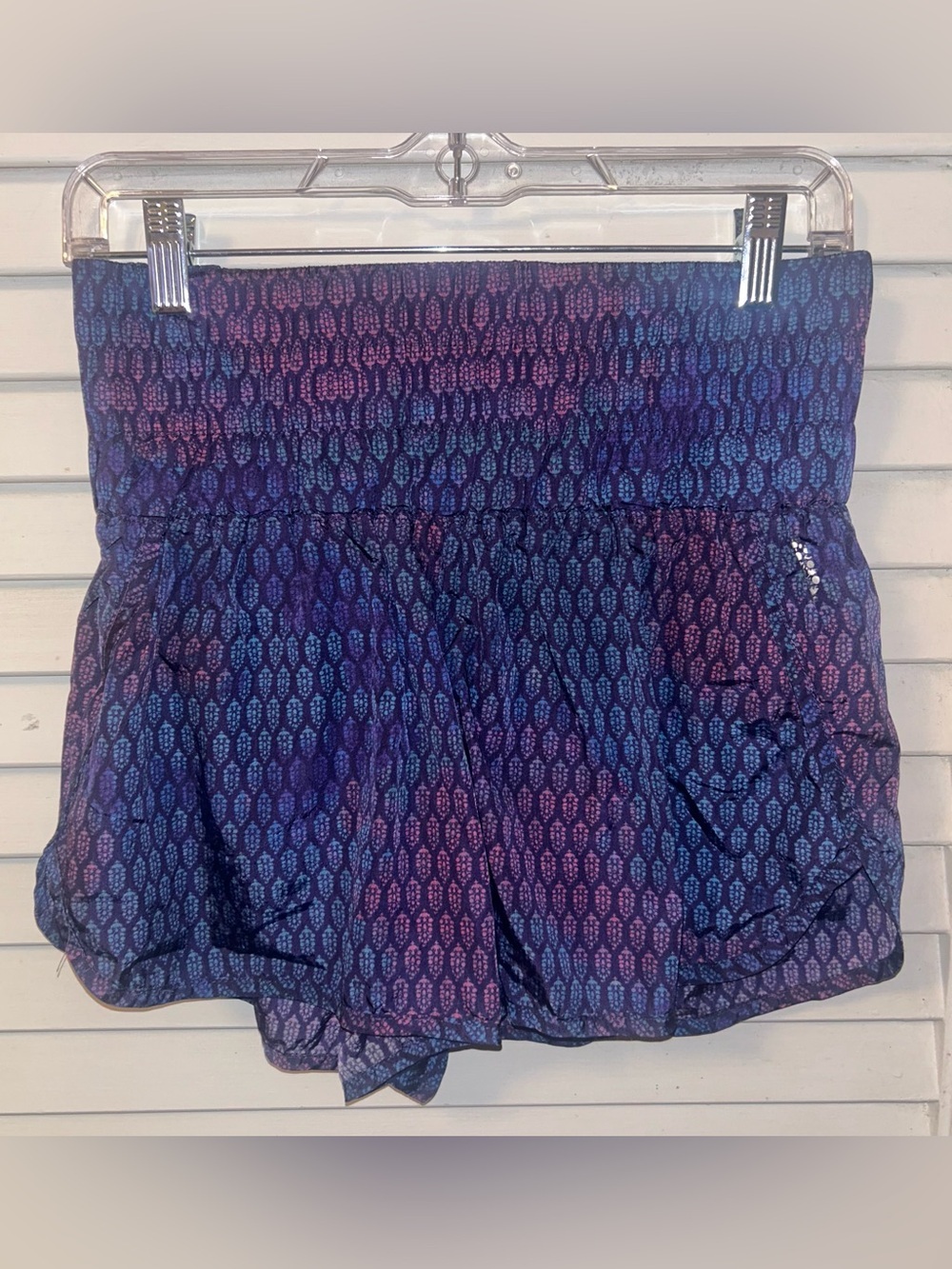 FP Movement by Free People Blue & Purple Patterned Athletic Skort
